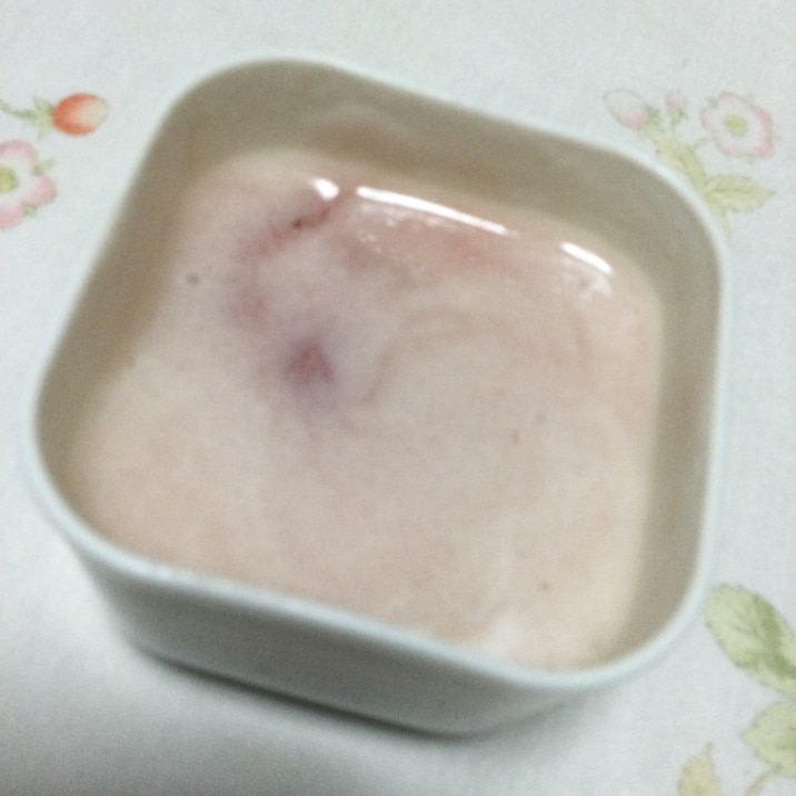 苺の豆乳マシュマロプリン